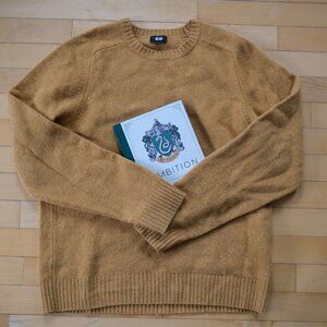 Uniqlo Mix Yarn Crew Neck sweater in yellow WOOL USED